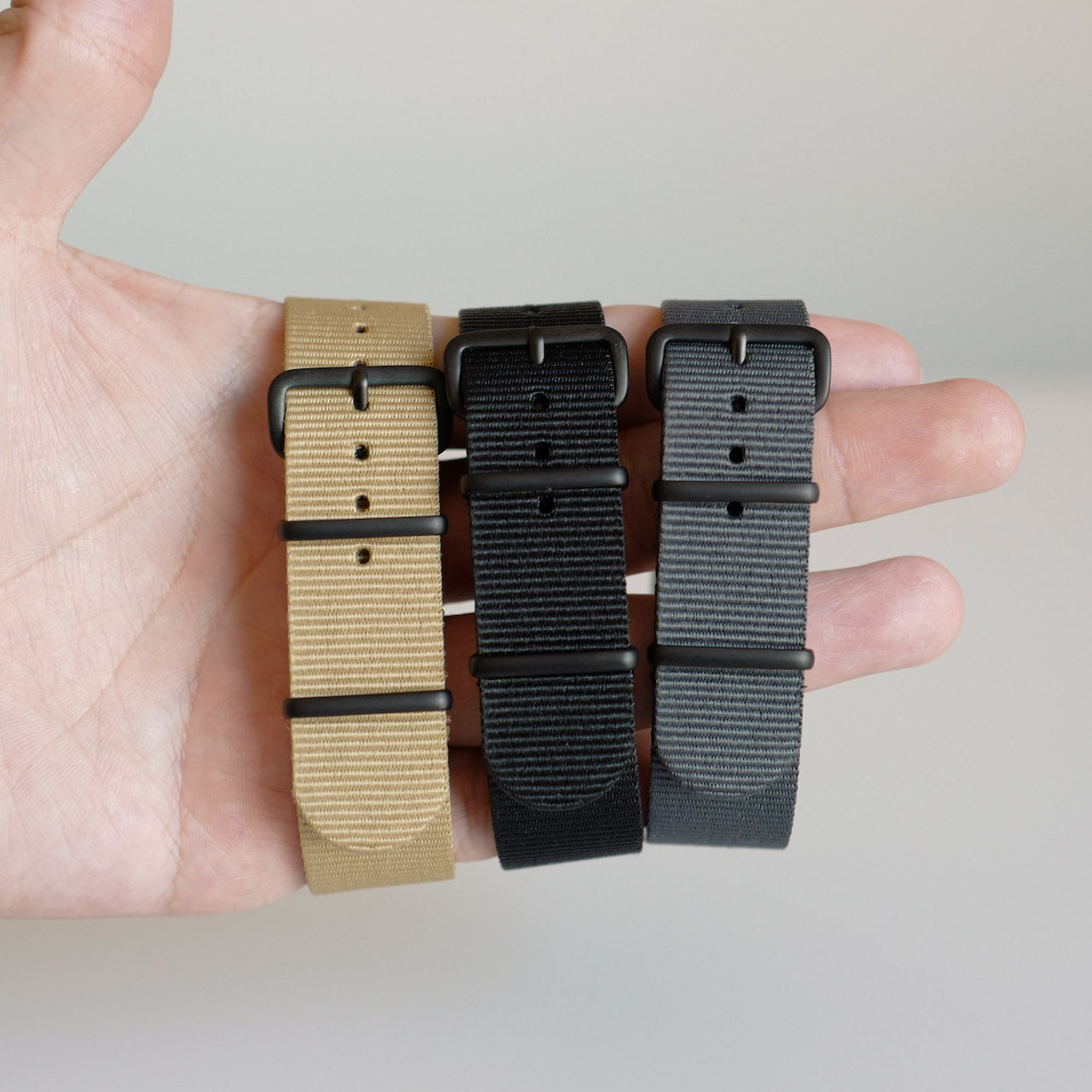 NATO TYPE STRAP Matte Black Series