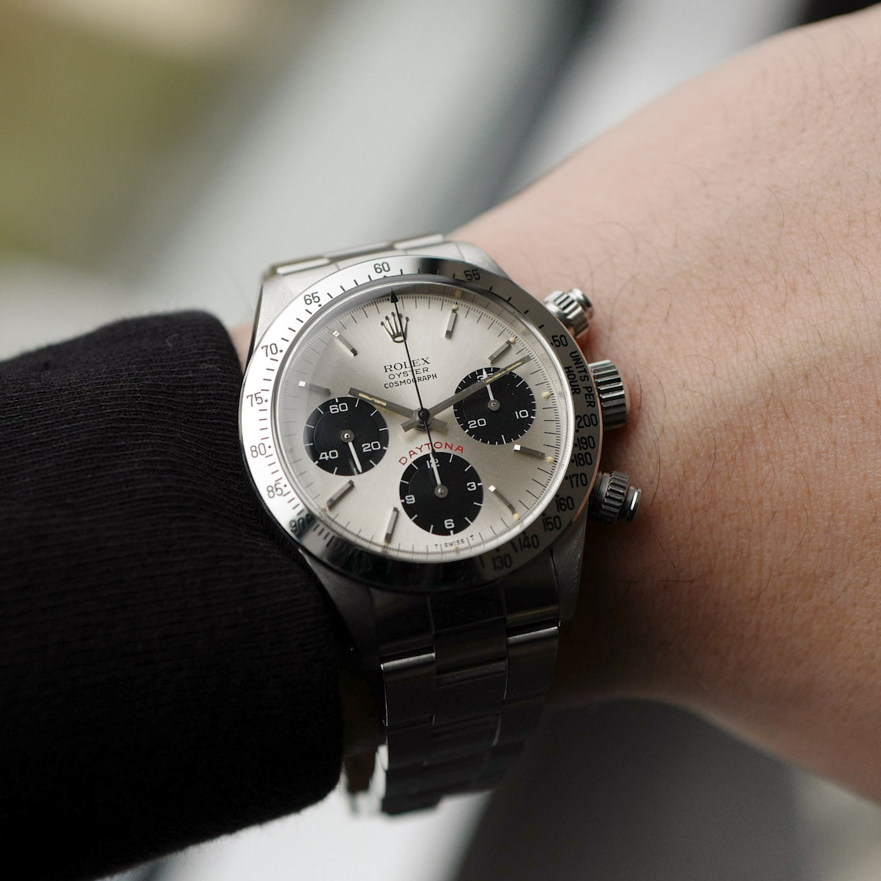 ロレックス/デイトナ6265/シルバーダイヤルビッグデイトナ/国際保証書等付属品完備/ROLEX DAYTONA "BIG RED" Ref.6265 1984-85y with Guarantee Paper etc,