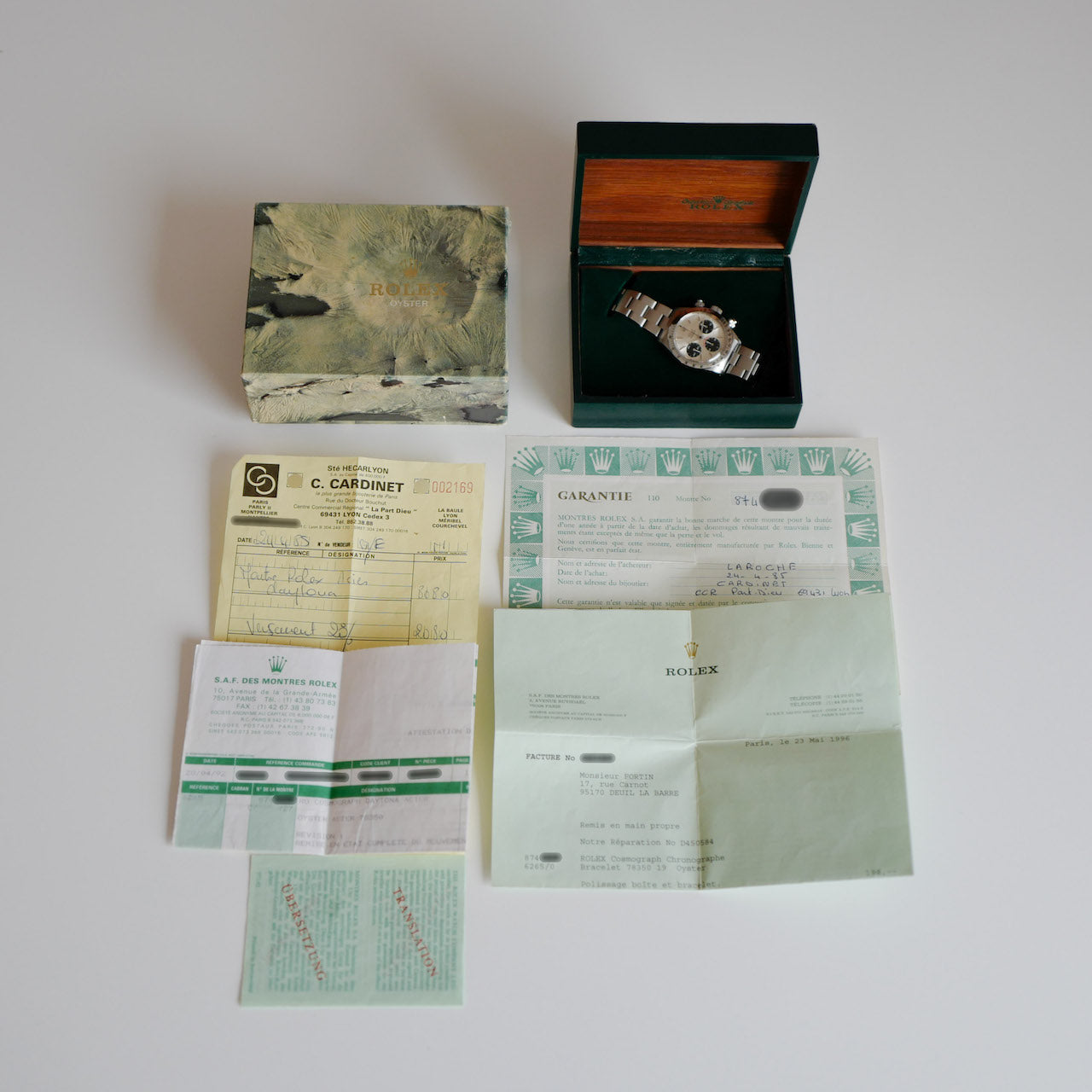 ロレックス/デイトナ6265/シルバーダイヤルビッグデイトナ/国際保証書等付属品完備/ROLEX DAYTONA "BIG RED" Ref.6265 1984-85y with Guarantee Paper etc,
