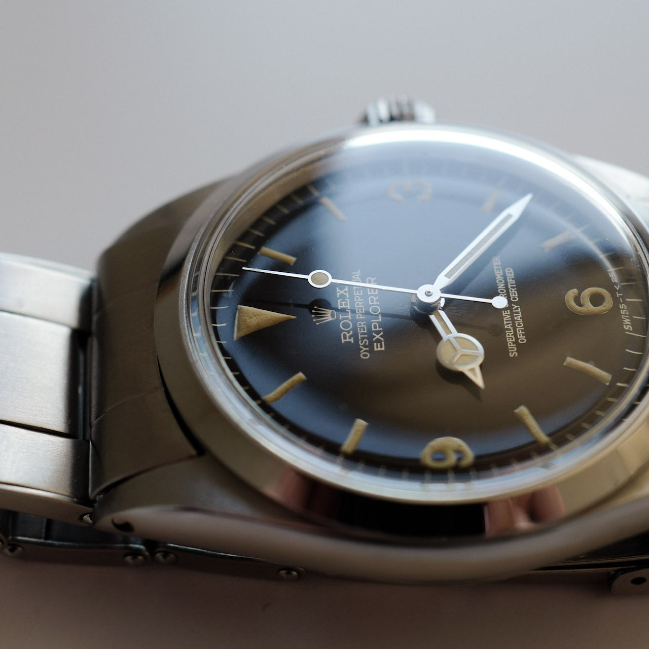 ロレックス/エクスプローラー1/Ref.1016トロピカル/ミラーダイヤル/ROLEX EXPLORER 1 "Tropical" Ref.1016 Gilt Dial 1965y