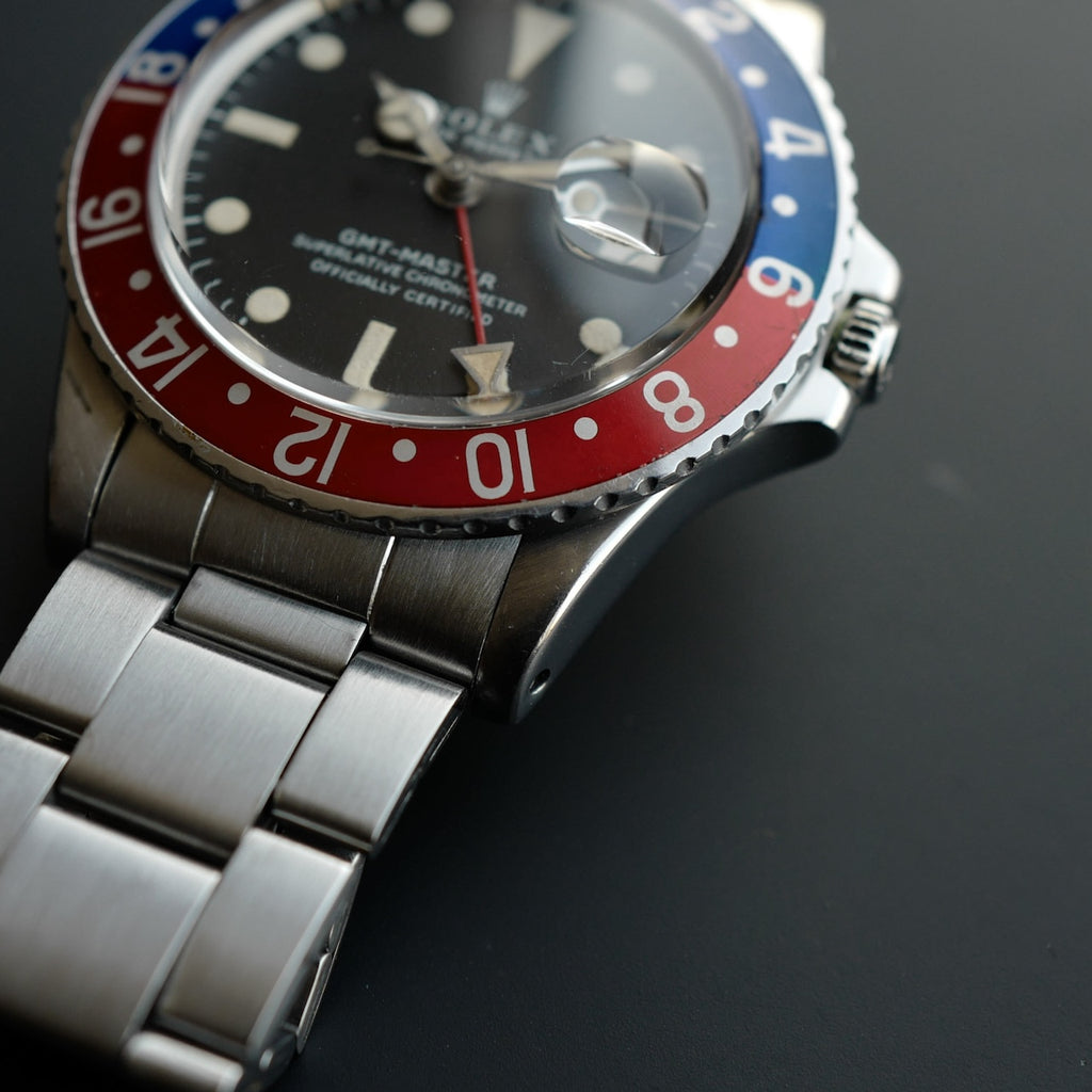 ロレックス/GMTマスター/1675/ロングEマーク1/ROLEX GMT-MASTER Ref.1675 "Long-E"Mark1 / 1970y