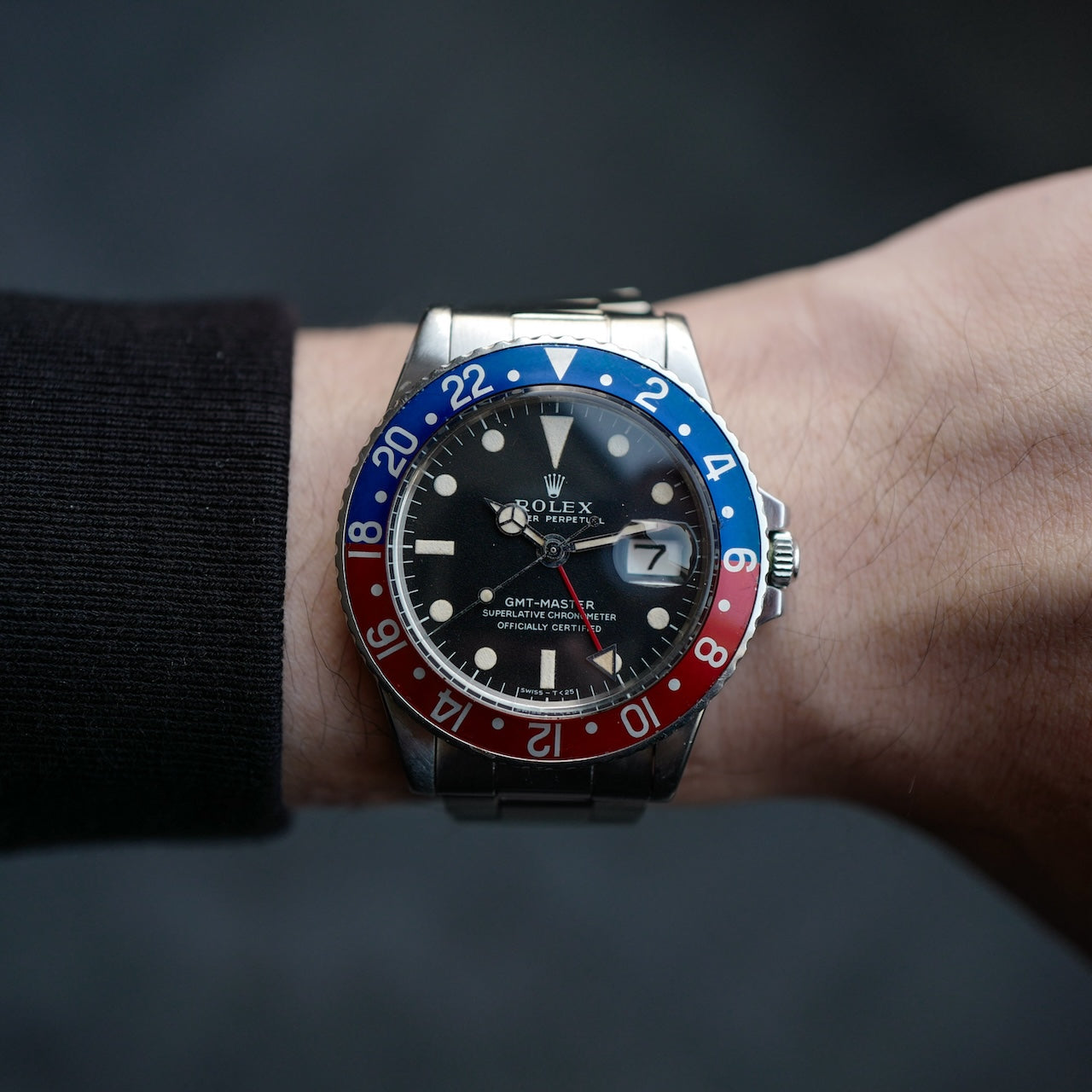 ロレックス/GMTマスター/1675/ロングEマーク1/ROLEX GMT-MASTER Ref.1675 "Long-E"Mark1 / 1970y