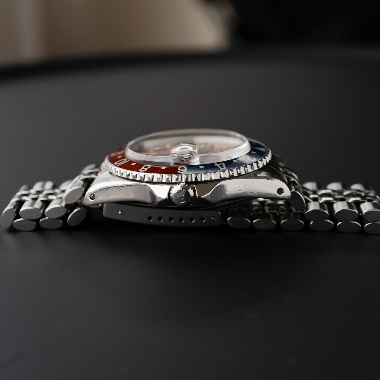 ロレックス/GMT-マスターPCG1675マーク1/レッド・トロピカル/ROLEX GMT-MASTER Ref.1675 PCG Mk1 Dial "RED TROPICAL" 1960y