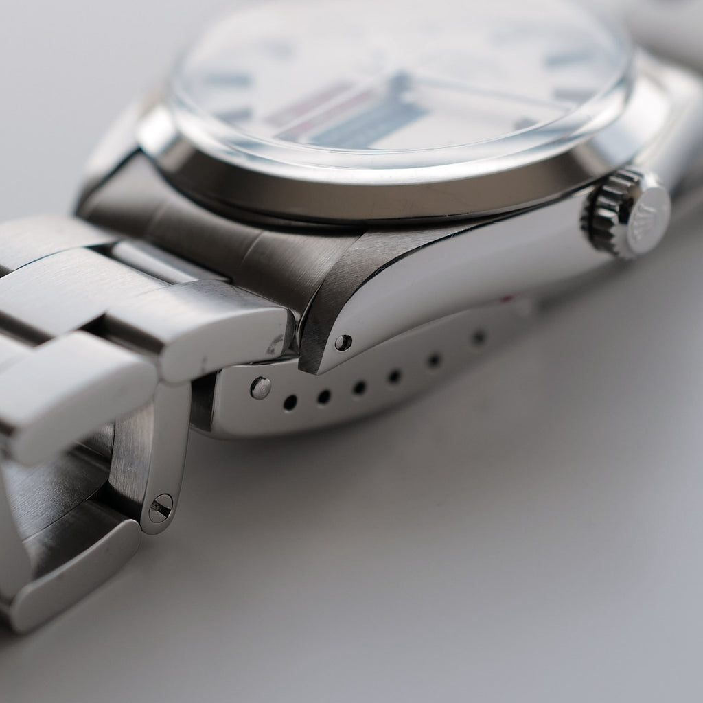 ロレックス/エアキング5500ドミノピザR番/Wネーム/ROLEX AIR-KING Ref.5500 R "DOMINO'S" Silver Dial 1988y