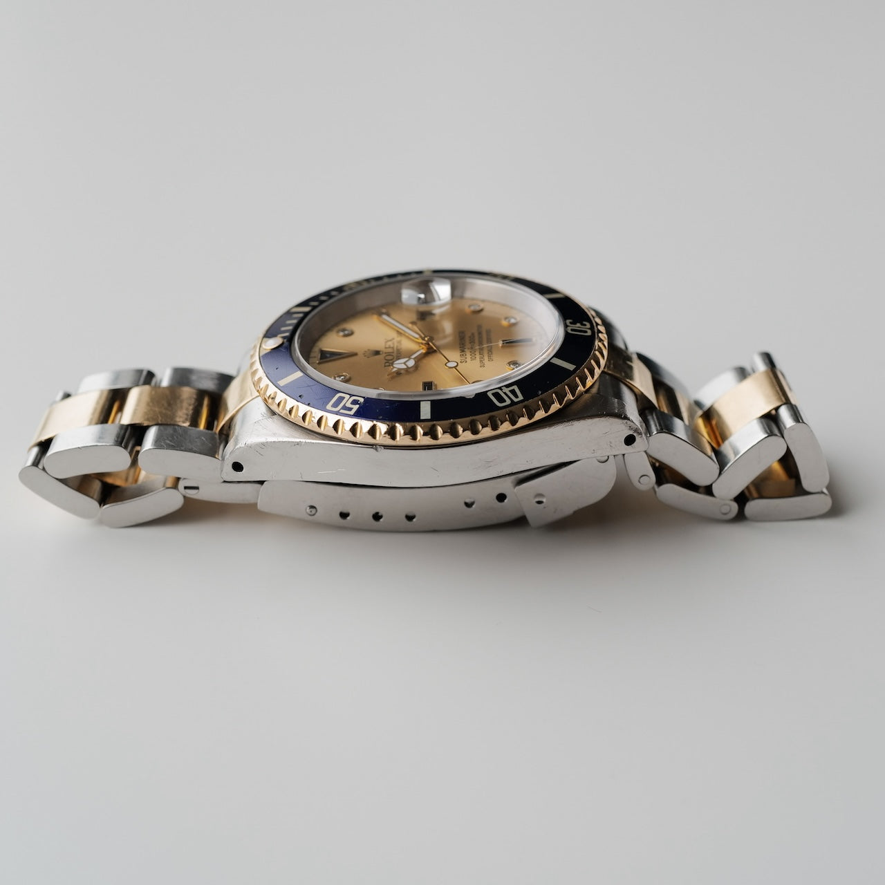 ロレックス/サブマリーナデイト16613SG保証書付き8Pダイヤ/3Pサファイア/ROLEX SUBMARINER DATE Ref.16613SG P 18KYG 2000y