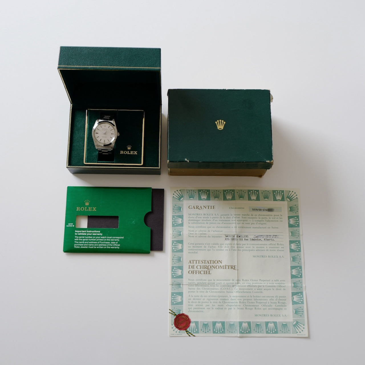 ロレックス/ミルガウス1019/後期モデル/カナダギャラ/ROLEX MILGAUSS Ref.1019 "Silver Dial" 1980y CANADA Guarantee