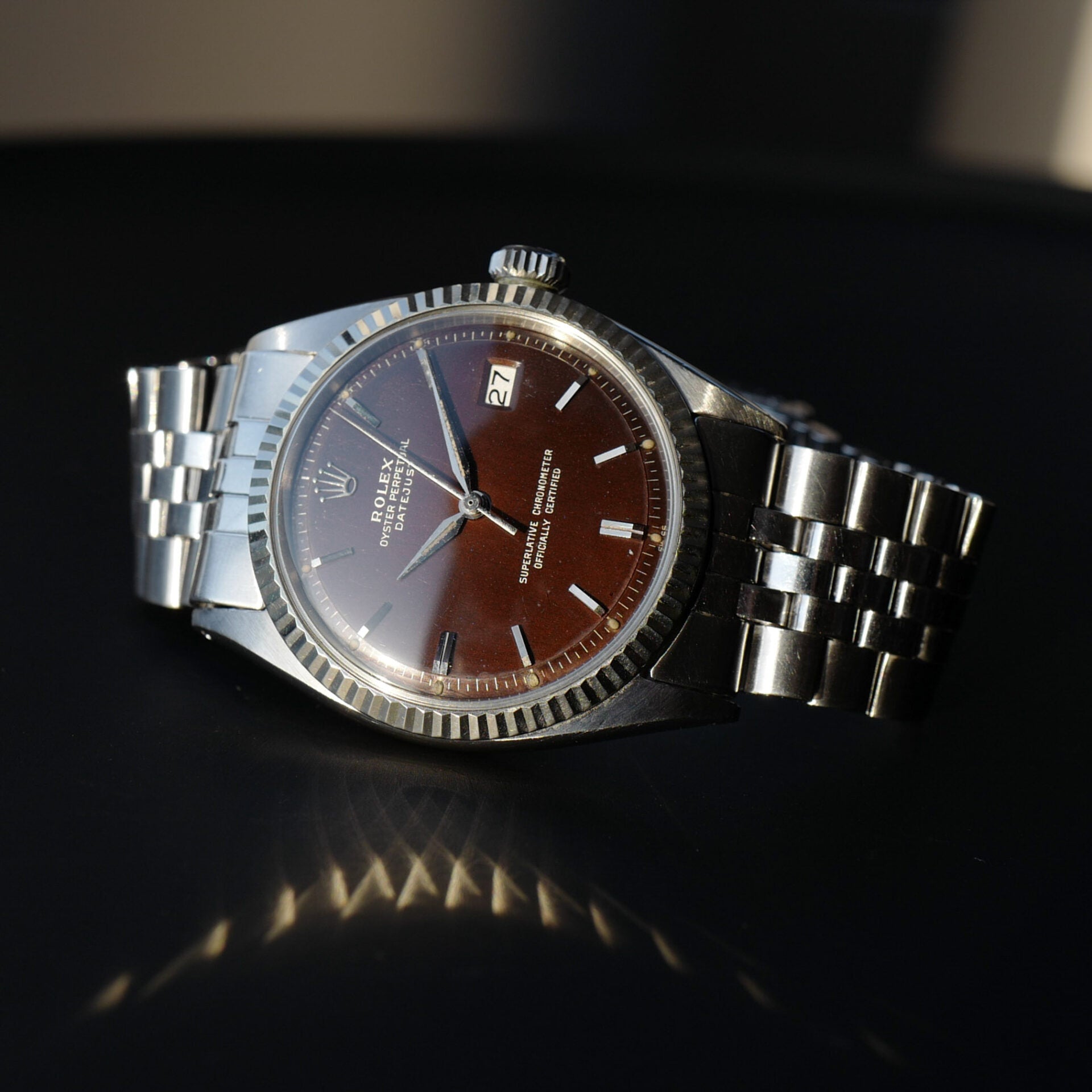 ロレックス/デイトジャスト1601/トロピカル/国内正規保証書/ROLEX DATE JUST Ref.1601 "TROPICAL" 1963y With Box and Paper