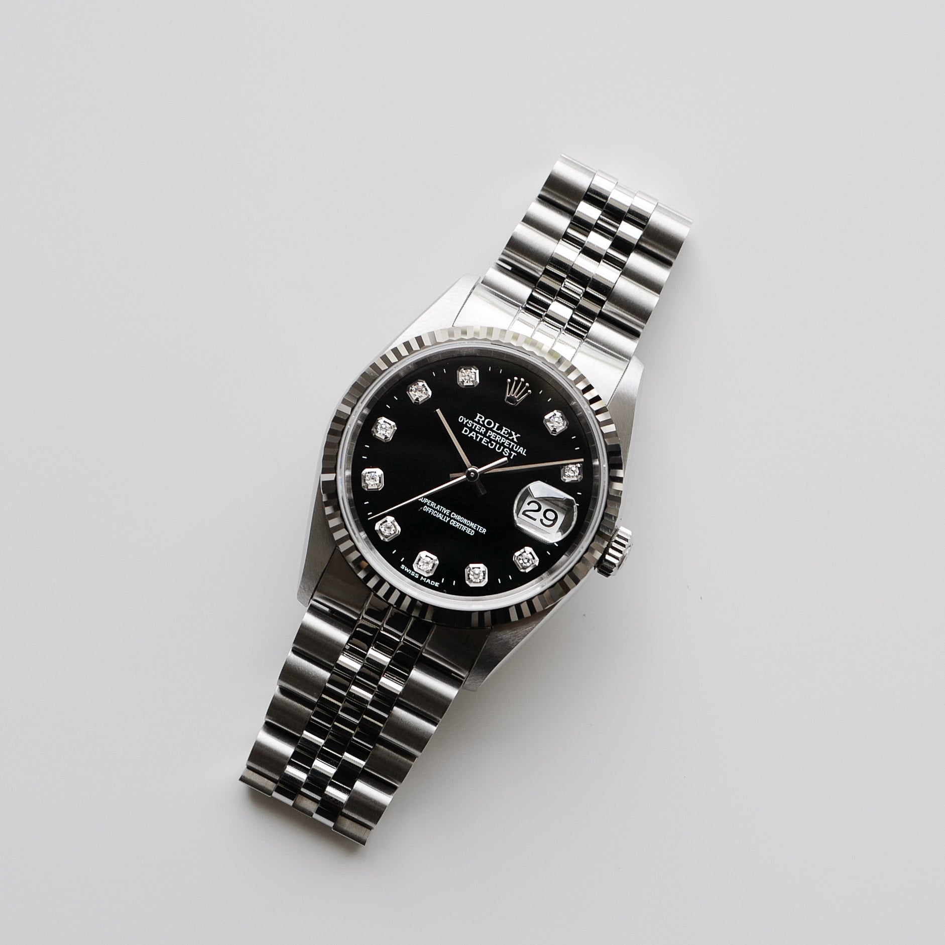 ロレックス/デイトジャスト16234G/10Pダイヤ/T番1996年/フルセット/ROLEX DATE-JUST Ref.16234G"10P Diamond" T 1996y Full Set