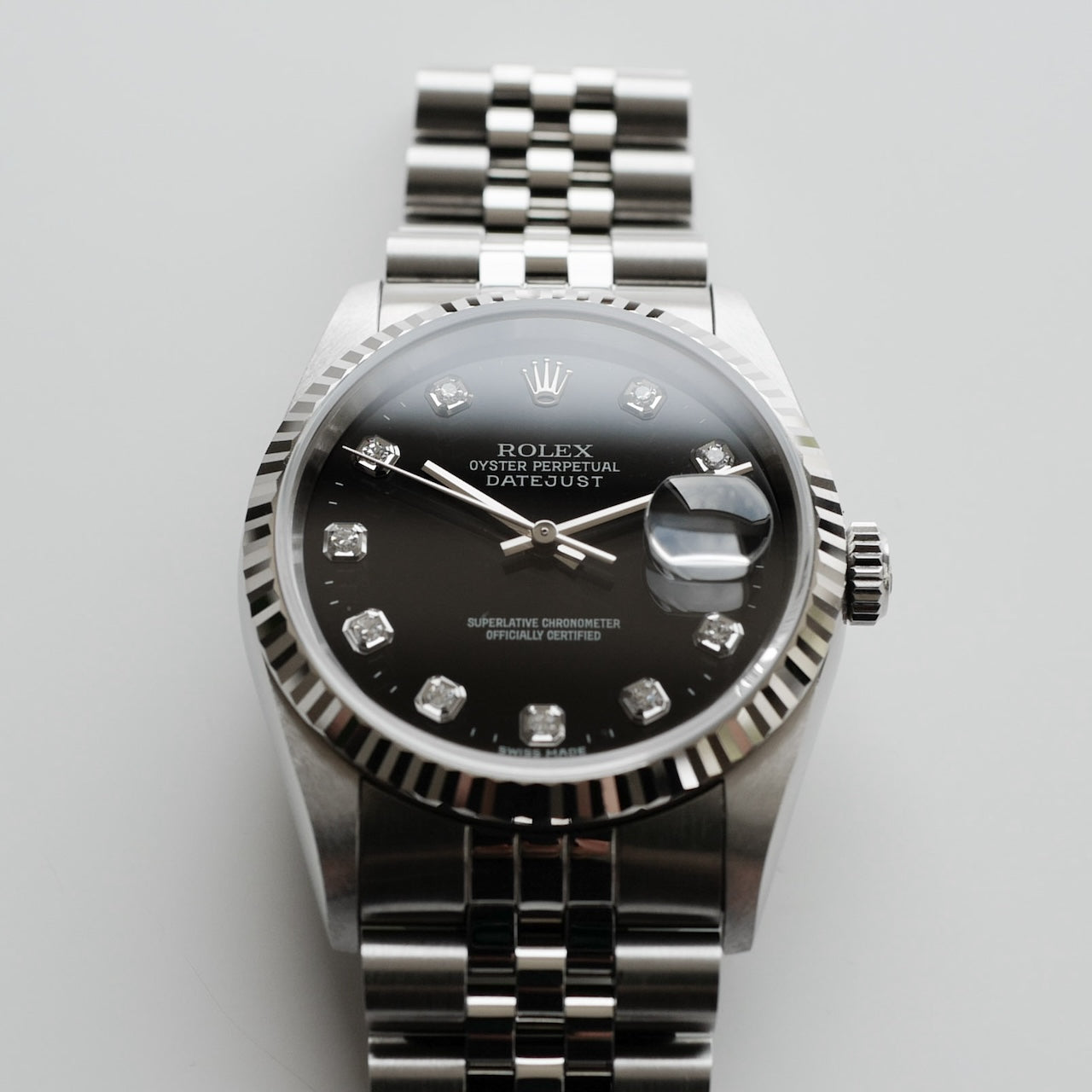 ロレックス/デイトジャスト16234G/10Pダイヤ/T番1996年/フルセット/ROLEX DATE-JUST Ref.16234G"10P Diamond" T 1996y Full Set