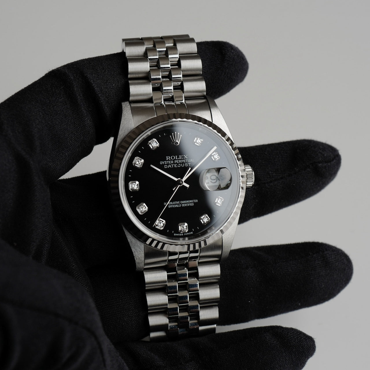 ロレックス/デイトジャスト16234G/10Pダイヤ/T番1996年/フルセット/ROLEX DATE-JUST Ref.16234G"10P Diamond" T 1996y Full Set