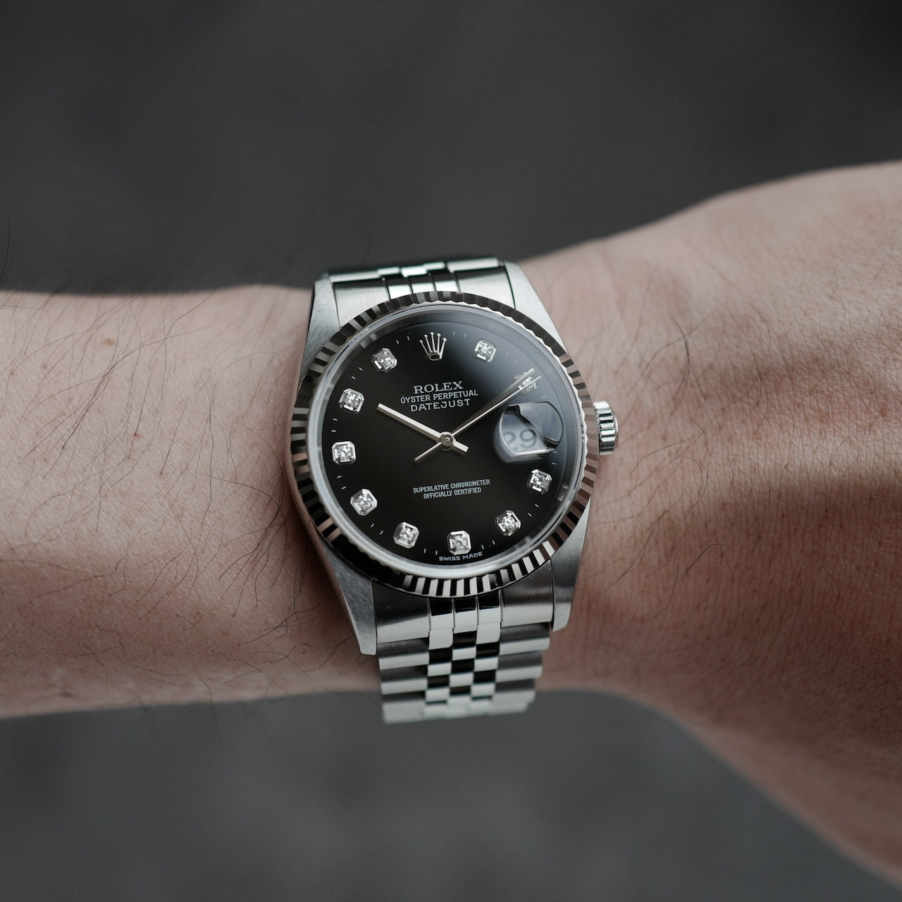 ロレックス/デイトジャスト16234G/10Pダイヤ/T番1996年/フルセット/ROLEX DATE-JUST Ref.16234G"10P Diamond" T 1996y Full Set