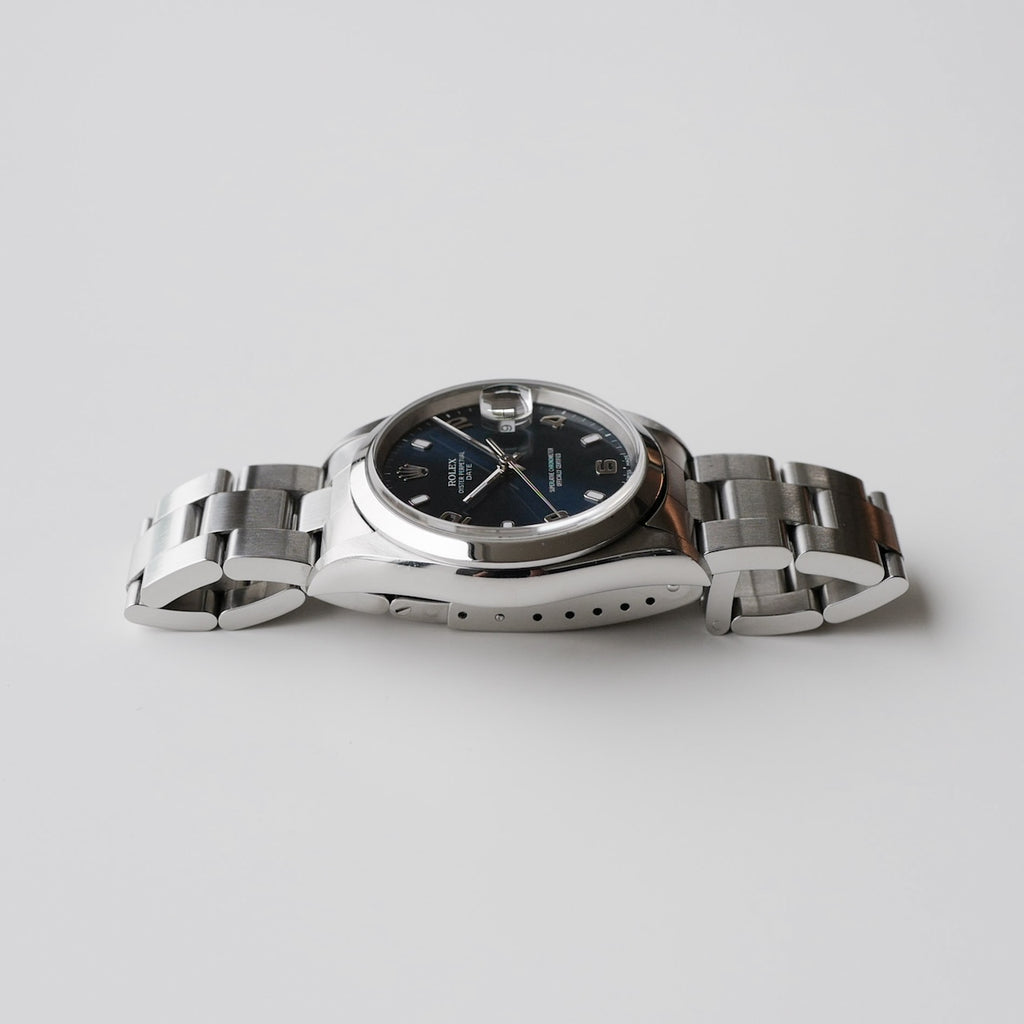 ロレックス/オイスターパーペチュアルデイト15200/飛びアラビアダイヤル/P番2000年/フルセット/ROLEX OYSTER PERPETUAL DATE Ref.15200 "Blue Arabic Dial" P 2000y Full Set
