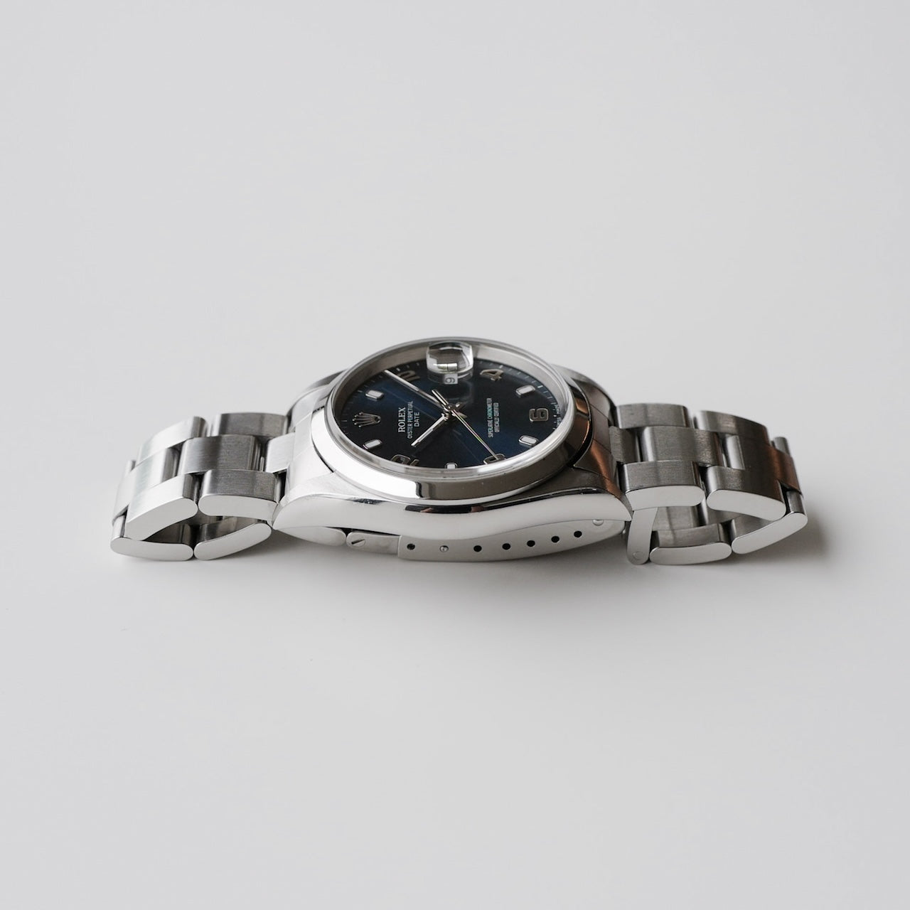 ロレックス/オイスターパーペチュアルデイト15200/飛びアラビアダイヤル/P番2000年/フルセット/ROLEX OYSTER PERPETUAL DATE Ref.15200 "Blue Arabic Dial" P 2000y Full Set