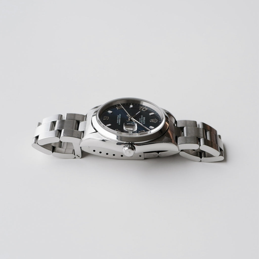 ロレックス/オイスターパーペチュアルデイト15200/飛びアラビアダイヤル/P番2000年/フルセット/ROLEX OYSTER PERPETUAL DATE Ref.15200 "Blue Arabic Dial" P 2000y Full Set