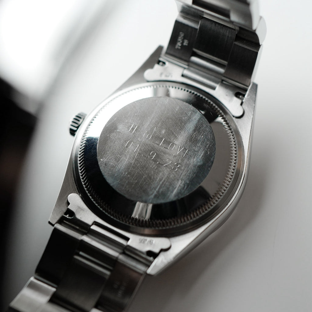 ロレックス/オイスターパーペチュアルデイト15200/飛びアラビアダイヤル/P番2000年/フルセット/ROLEX OYSTER PERPETUAL DATE Ref.15200 "Blue Arabic Dial" P 2000y Full Set