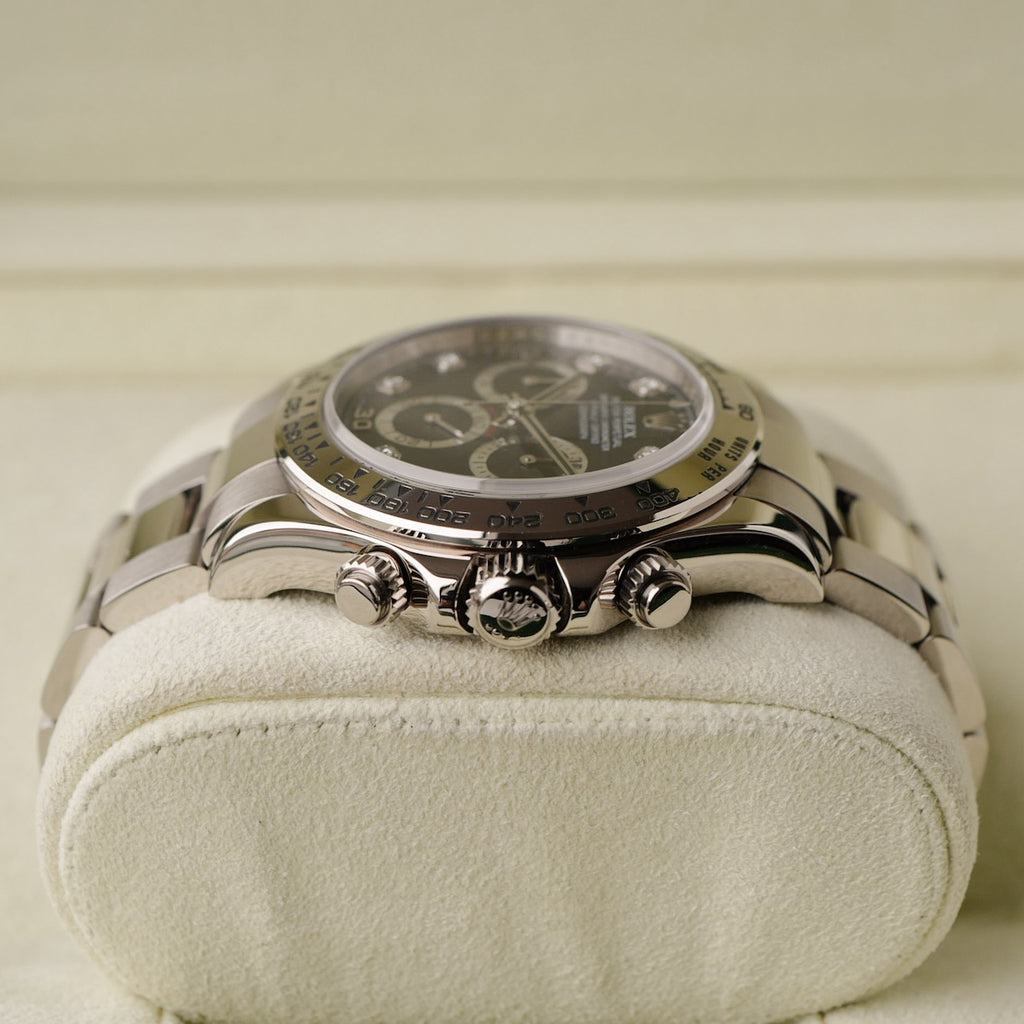 ロレックス/デイトナ116509/8Pダイヤ/18KWG/D番2005年/ROLEX DAYTONA Ref.116509 D 2005y With Paper