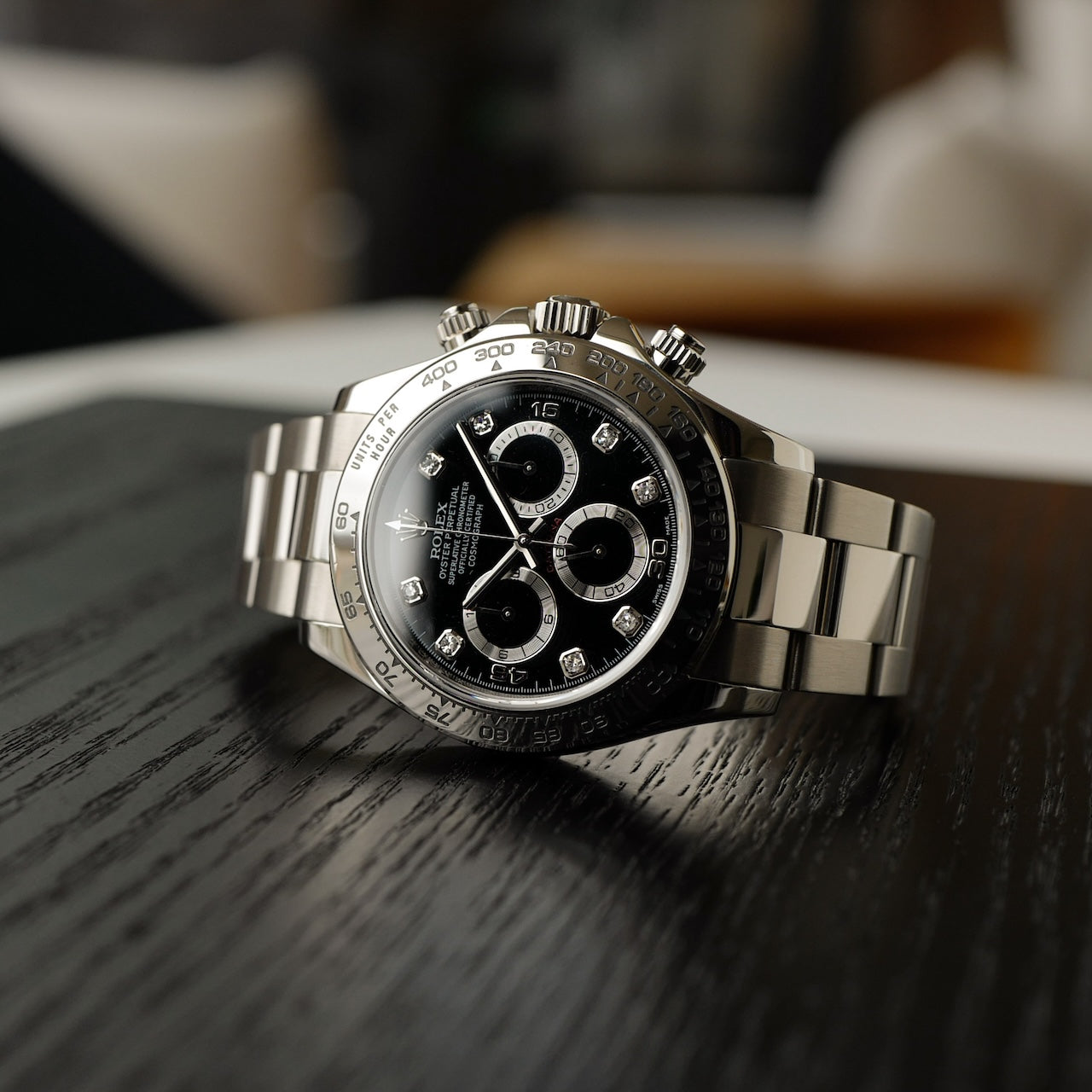 ロレックス/デイトナ116509/8Pダイヤ/18KWG/D番2005年/ROLEX DAYTONA Ref.116509 D 2005y With Paper