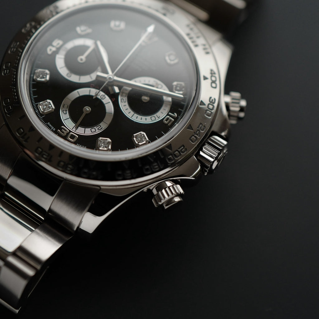 ロレックス/デイトナ116509/8Pダイヤ/18KWG/D番2005年/ROLEX DAYTONA Ref.116509 D 2005y With Paper