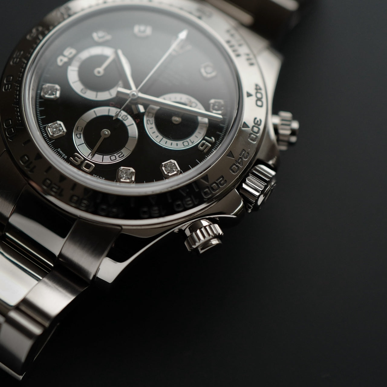 ロレックス/デイトナ116509/8Pダイヤ/18KWG/D番2005年/ROLEX DAYTONA Ref.116509 D 2005y With Paper