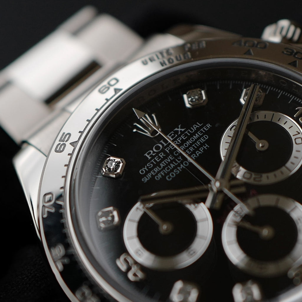 ロレックス/デイトナ116509/8Pダイヤ/18KWG/D番2005年/ROLEX DAYTONA Ref.116509 D 2005y With Paper