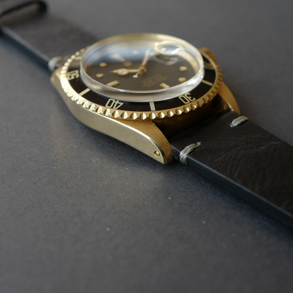 ロレックス/サブマリーナ1680/8/黒壺ダイヤル/ROLEX SUBMARINER DATE Ref.1680/8 "NIPPLE DIAL"18KYG 1976-77y