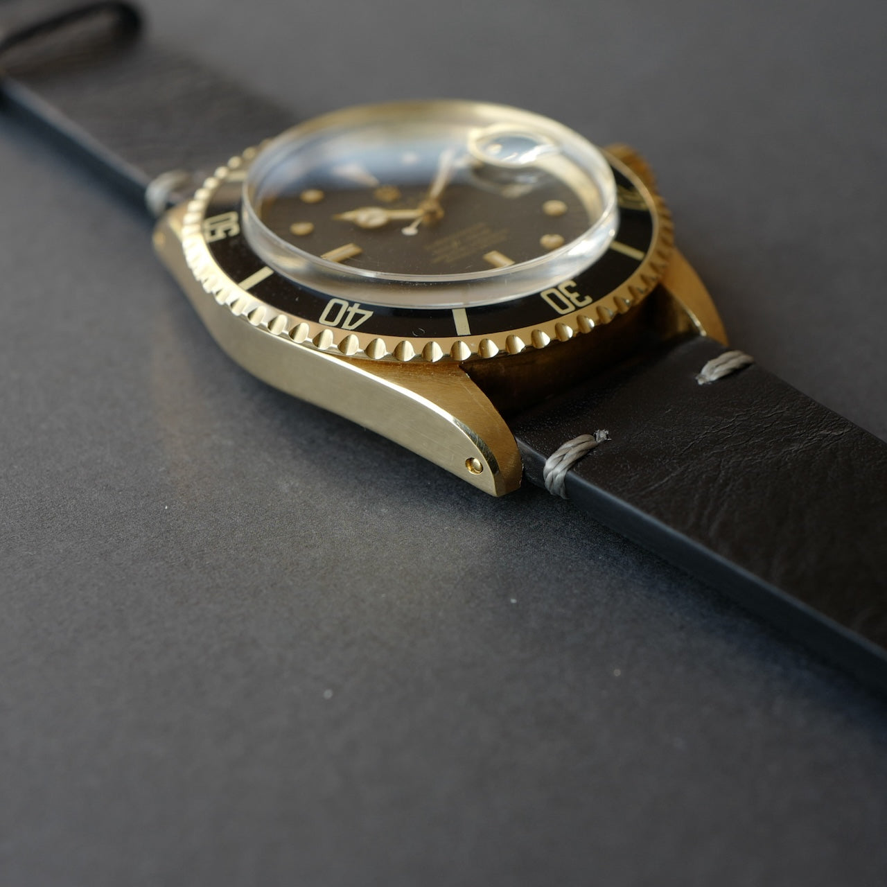 ロレックス/サブマリーナ1680/8/黒壺ダイヤル/ROLEX SUBMARINER DATE Ref.1680/8 "NIPPLE DIAL"18KYG 1976-77y