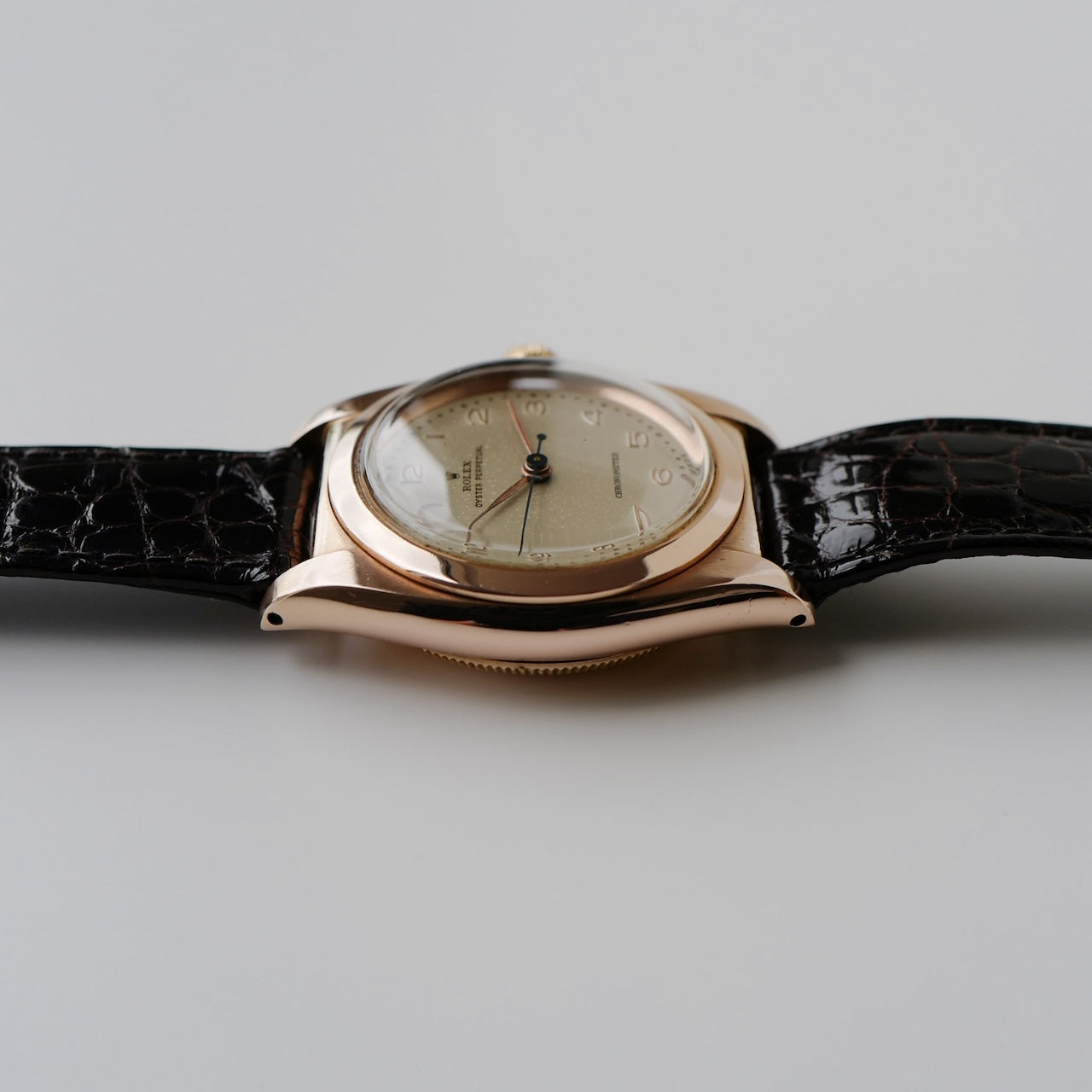 ロレックス/バブルバック/14Kピンクゴールド/Ref.3131/ROLEX OYSTER PERPETUAL Ref. 3131 "Bubble Back" 14K Pink Gold 1946