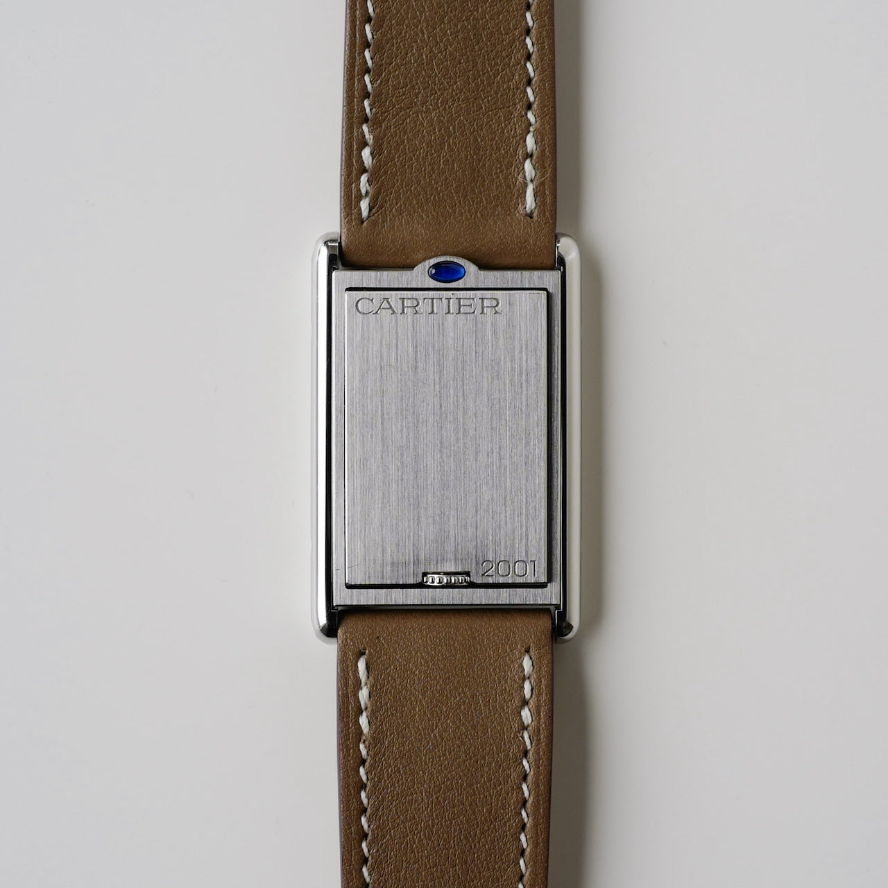 カルティエ/タンクバスキュラントLM/ホワイトローマンギョーシェダイヤル/手巻き/フレデリックピゲ/CARTIER TANK BASCULANTE White Roman Guilloche Dial / Hand Winding / SS 2001