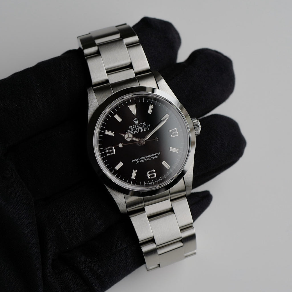 [1]ロレックス/エクスプローラー1/U番/オールトリチウム/保証書付き/フルセット/ROLEX EXPLORER 1 Ref.14270 U 1997-98 FULL SET