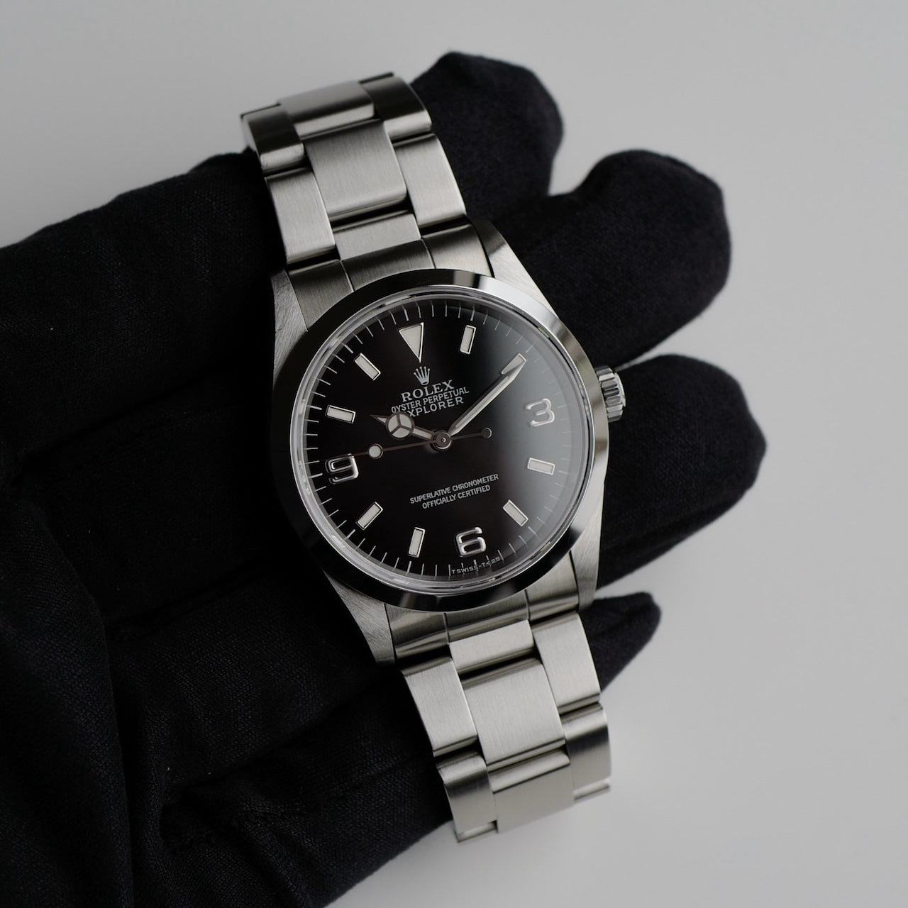 [1]ロレックス/エクスプローラー1/U番/オールトリチウム/保証書付き/フルセット/ROLEX EXPLORER 1 Ref.14270 U 1997-98 FULL SET