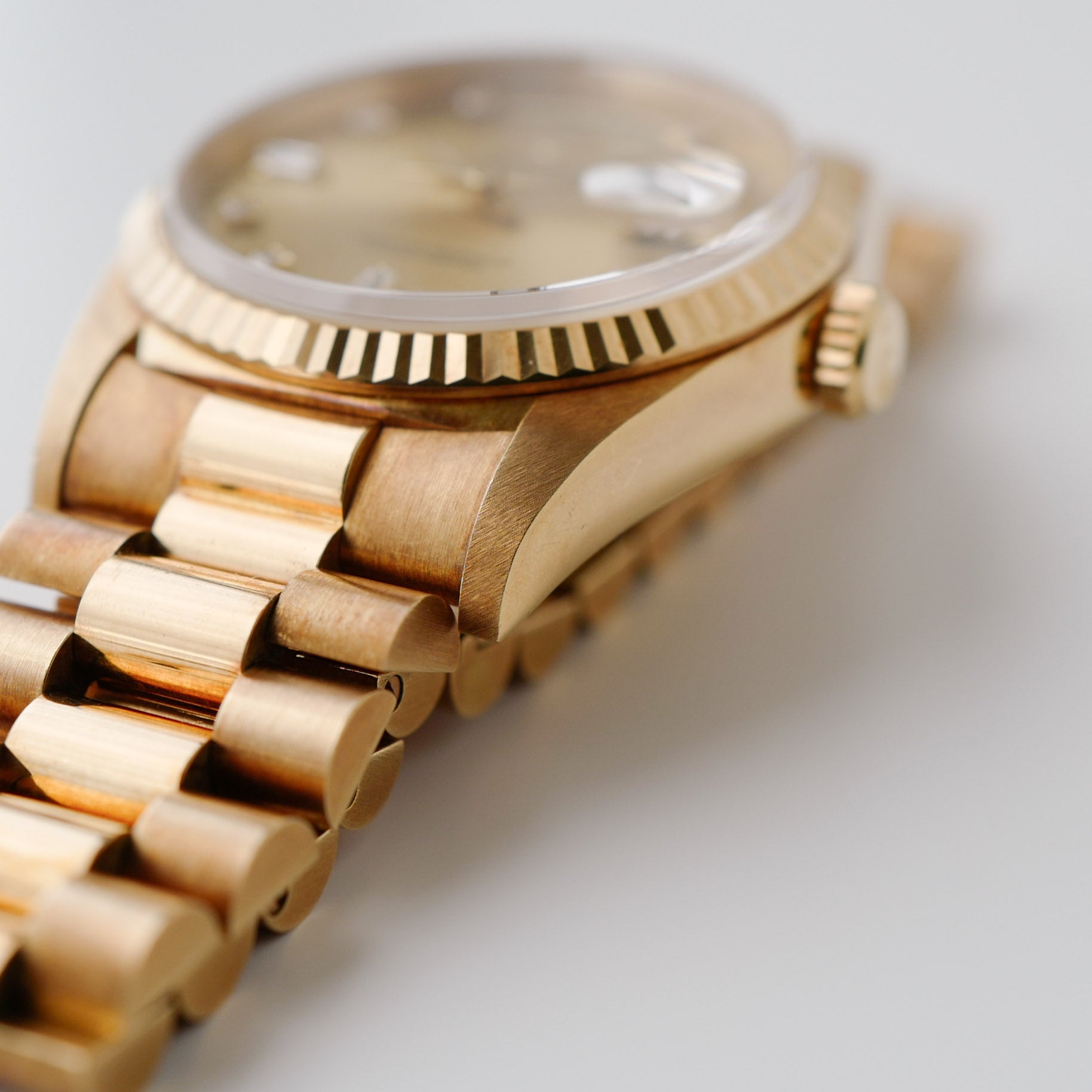 ロレックス/デイデイト18238/X番/10Pダイヤモンド/18KYG/保証書付き/ROLEX DAY-DATE Ref.18238 "10P Diamond" 18KYG X 1991 with Paper