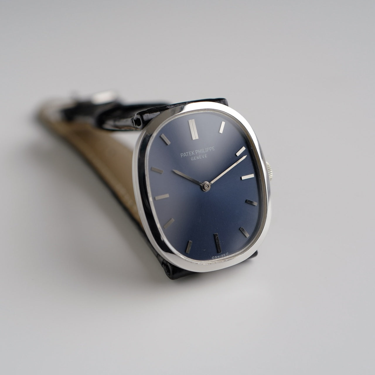 【参考品】パテックフィリップ/ゴールデンエリプス/18Kホワイトゴールド/PATEK PHILIPPE GOLDEN ELLIPSE Ref.3548 "Blue Grey Dial"18K WHITE GOLD