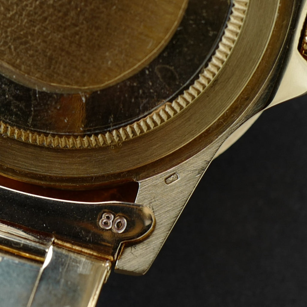 ロレックス/GMTマスター1675/8/茶つぼ/保証書/ROLEX GMT-MASTER Ref.1675/8  "Nipple Dial" 18KYG 1971y
