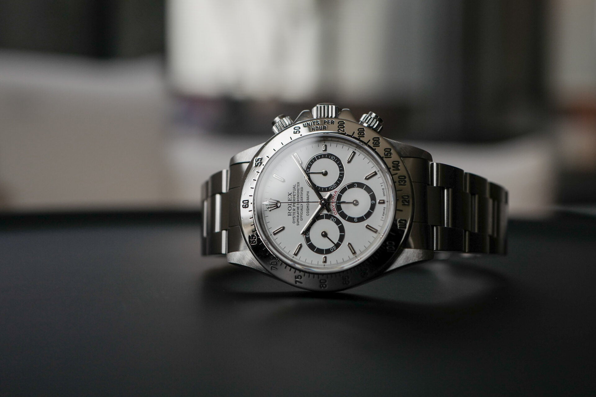 ロレックス/デイトナ16520/L番/段落ち/200タキ/逆６シングルバックル/ROLEX ZENITH DAYTONA Ref.16520 L "Mk.1 FLOATING DIAL" Mk.1  200Tachy Bezel 1989Y