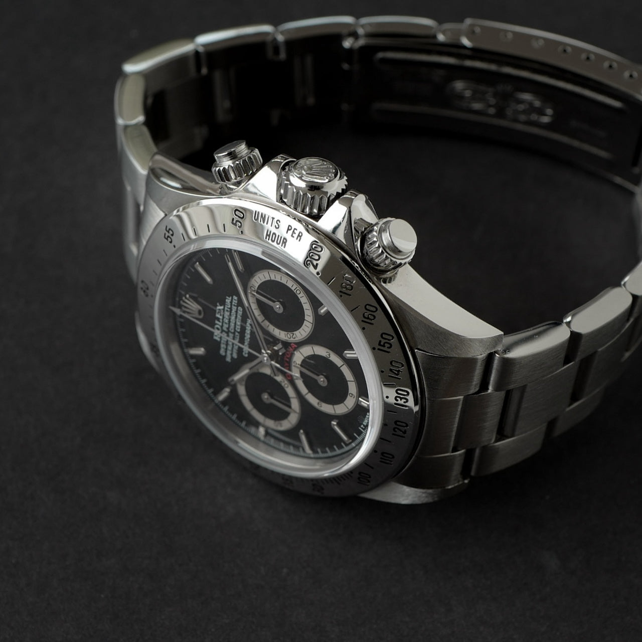 ロレックス/デイトナ16520/R番/段落ち/200タキ/逆６シングルバックル/ROLEX ZENITH DAYTONA Ref.16520 R "Mk.1 Floating Dial" Mk1. 200Tachy Bezel 1988Y