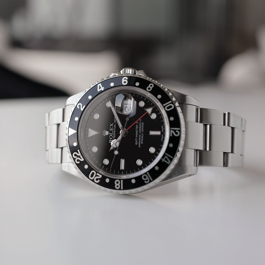 ロレックス/GMTマスター2/16710/黒ベゼル/横穴あり/フルセット/ROLEX GMT-MASTER 2 Ref.16710 2002y Full Set