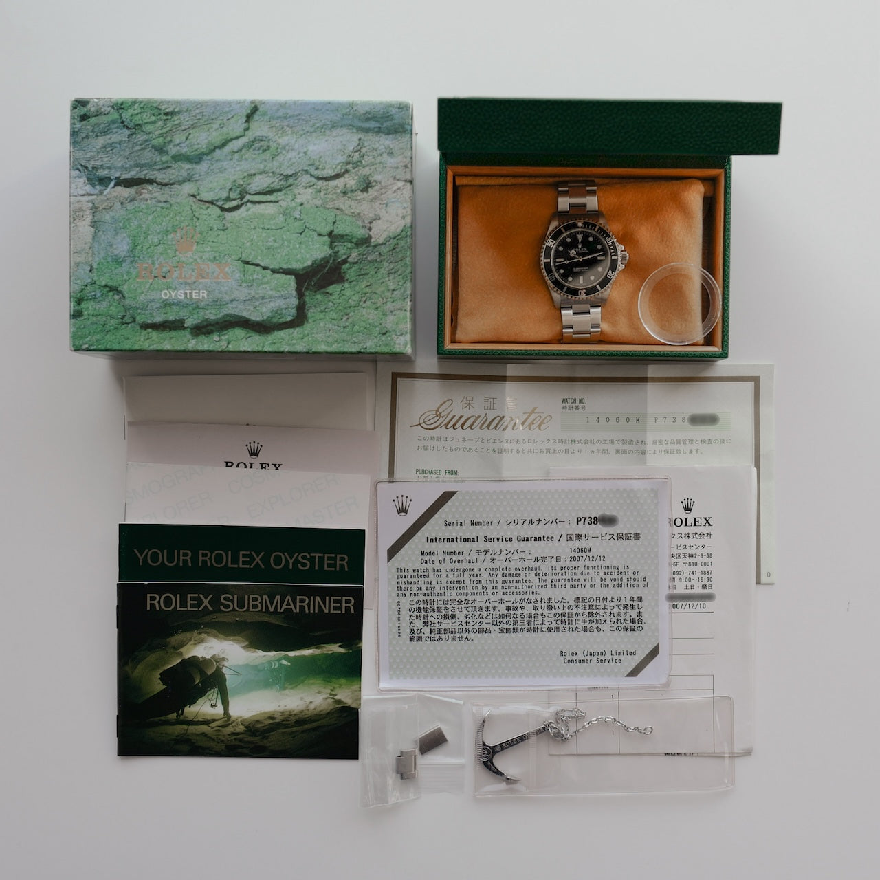 ロレックス/サブマリーナ14060M/P番/国際保証書付きフルセット/ROLEX SUBMARINER Ref.14060M 2000y Full Set
