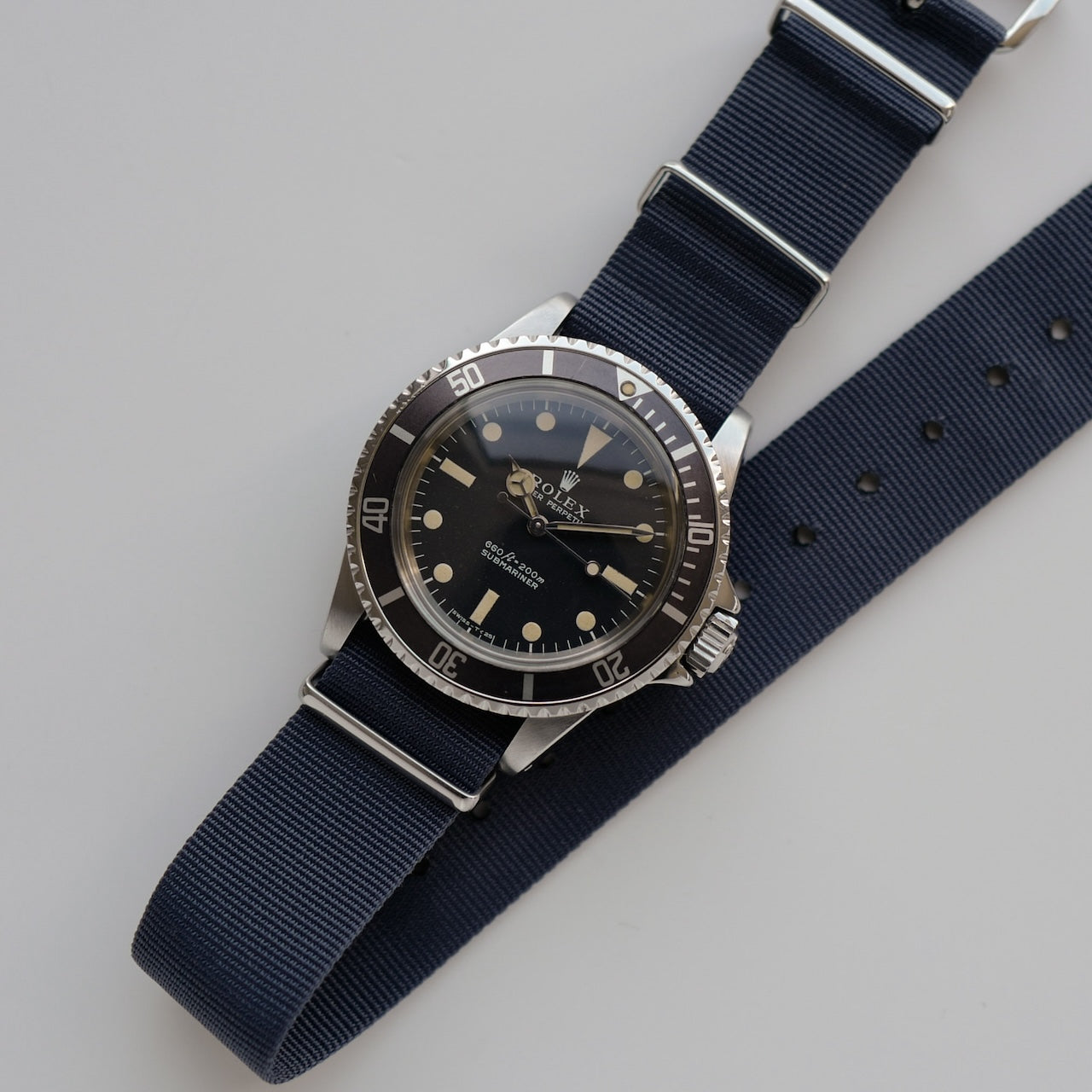 ロレックス/サブマリーナ5513/ノンセリフ/フチ無しマット/シンガーダイヤル/下サブ/ROLEX SUBMARINER Ref.5513 "Non Serif" Singer dial 1973y