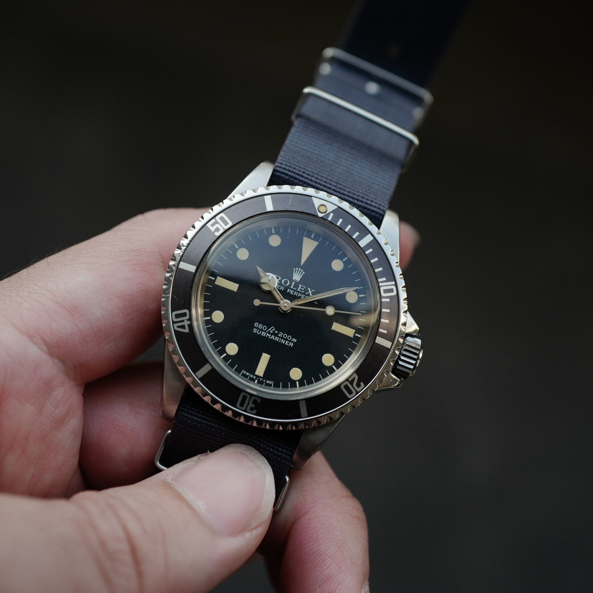 ロレックス/サブマリーナ5513/ノンセリフ/フチ無しマット/シンガーダイヤル/下サブ/ROLEX SUBMARINER Ref.5513 "Non Serif" Singer dial 1973y