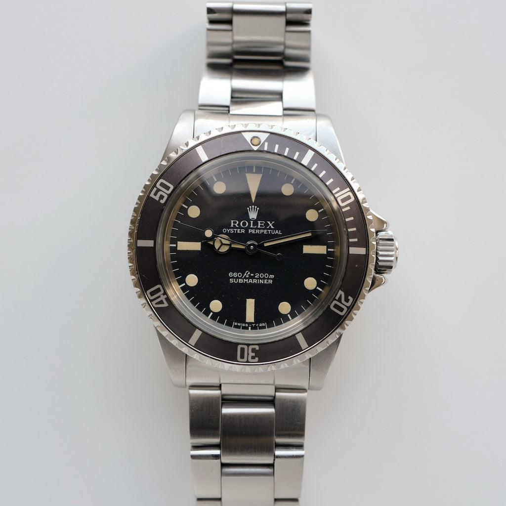 ロレックス/サブマリーナ5513/ノンセリフ/フチ無しマット/シンガーダイヤル/下サブ/ROLEX SUBMARINER Ref.5513 "Non Serif" Singer dial 1973y