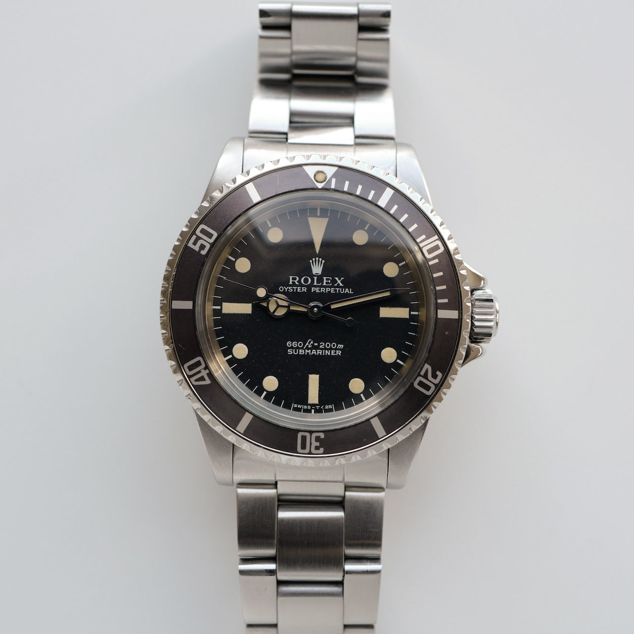 ロレックス/サブマリーナ5513/ノンセリフ/フチ無しマット/シンガーダイヤル/下サブ/ROLEX SUBMARINER Ref.5513 "Non Serif" Singer dial 1973y