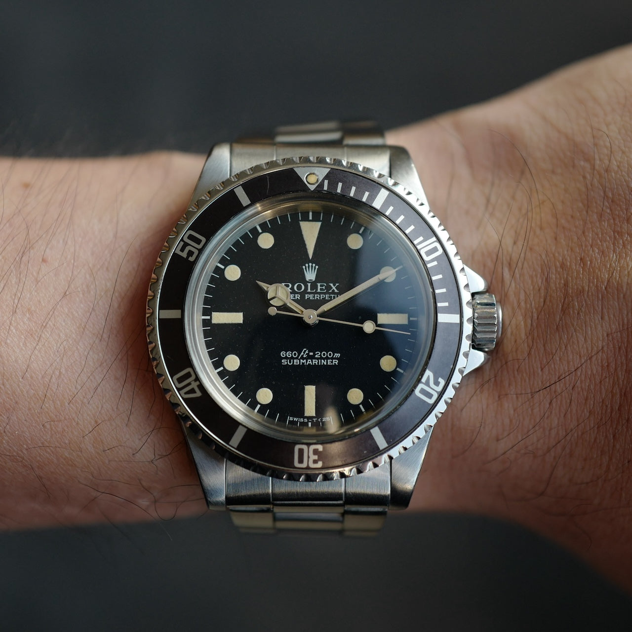 ロレックス/サブマリーナ5513/ノンセリフ/フチ無しマット/シンガーダイヤル/下サブ/ROLEX SUBMARINER Ref.5513 "Non Serif" Singer dial 1973y