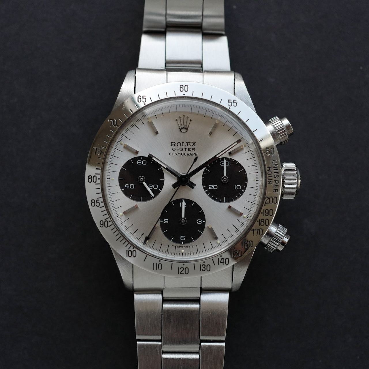 ロレックス/デイトナ/Ref.6265/マーク１シルバー/表記なし/ROLEX DAYTONA Ref.6265 Mark1 Silver Dial 1971-72