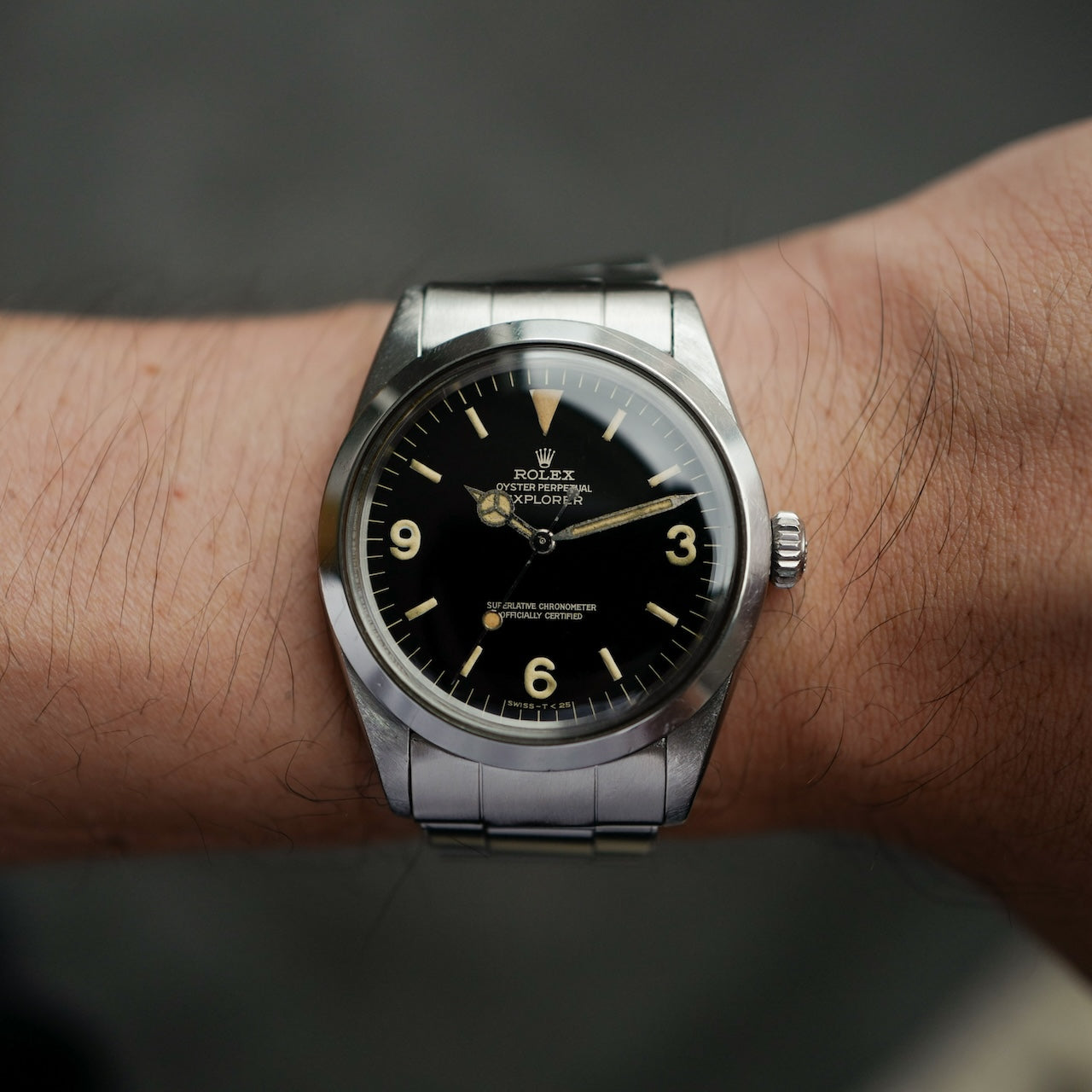 【NOT FOR SALE】【参考品】ロレックス/エクスプローラー1 / 1016 / ミラーダイヤル / マーク６/ROLEX EXPLORER 1 Ref.1016 "Gilt Dial" Mk.6 Dial 1966