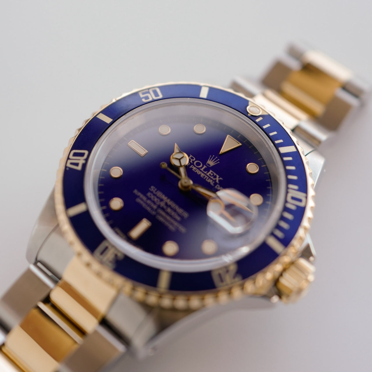 ロレックス/サブマリーナデイト16613/N番/バイオレット/トリチウム/保証書付き/ROLEX SUBMARINER DATE Ref.16613 "Violet" 1991y with Paper