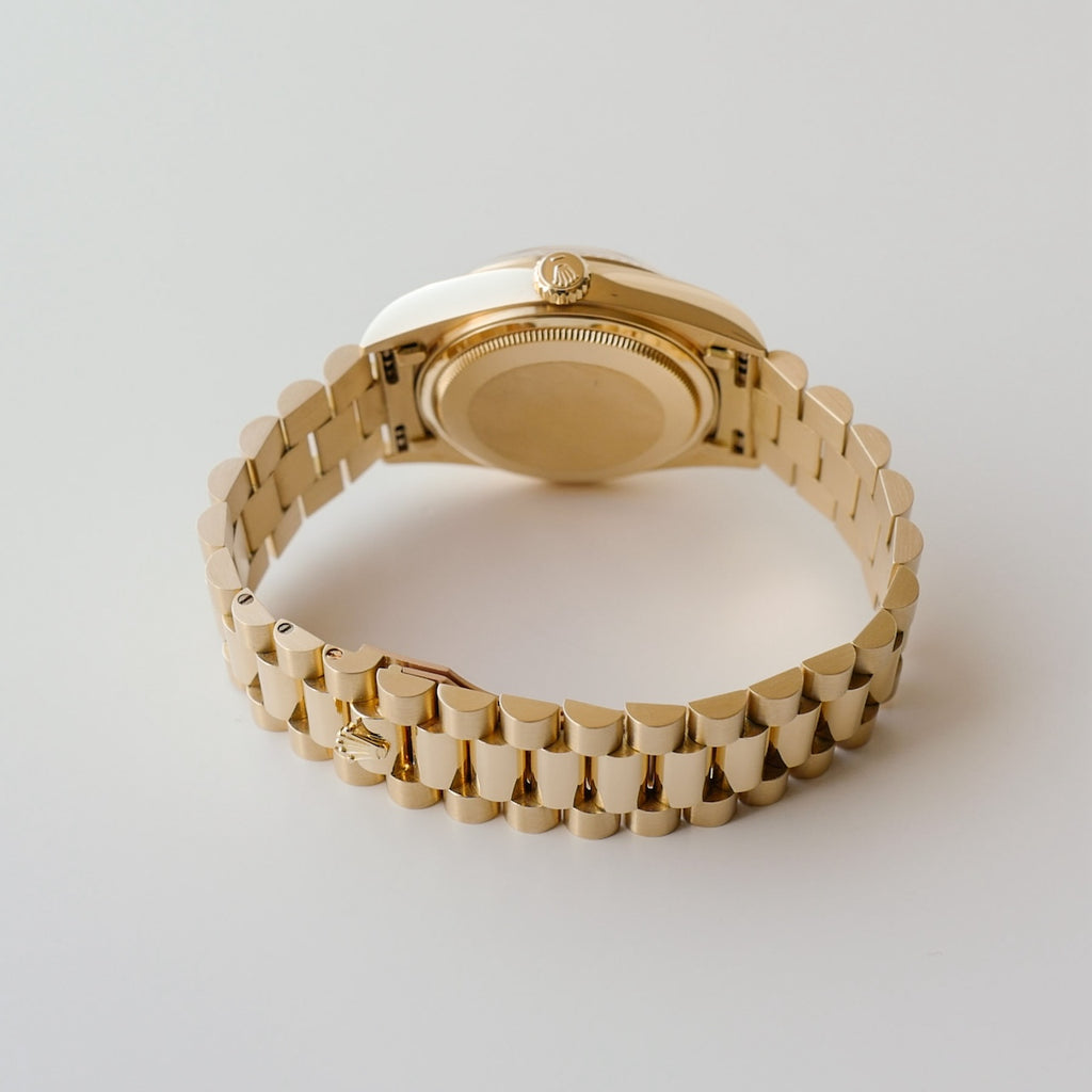 ロレックス/デイデイト/1985年/シャンパンダイヤル/保証書付き/ROLEX DAY-DATE Ref.18038 18KYG 1985y with Paper