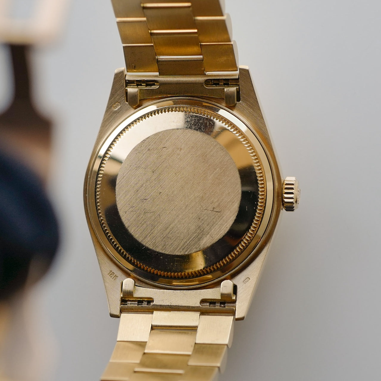 ロレックス/デイデイト/1985年/シャンパンダイヤル/保証書付き/ROLEX DAY-DATE Ref.18038 18KYG 1985y with Paper