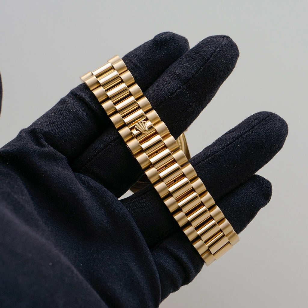 ロレックス/デイデイト/1985年/シャンパンダイヤル/保証書付き/ROLEX DAY-DATE Ref.18038 18KYG 1985y with Paper