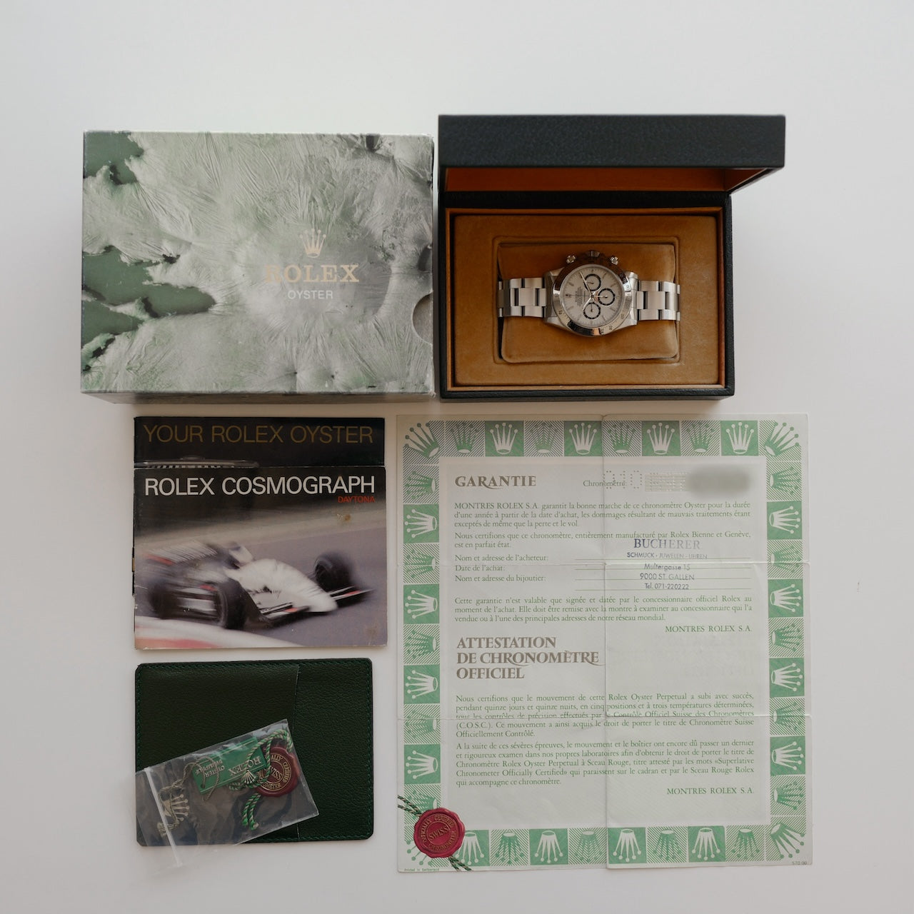 NOT FOR SALE【参考商品】ロレックス/デイトナ16520/R番/エルプリ/ポーセリン/段落ち/フルセット/ROLEX DAYTONA Ref.16520 Mk.1 "PORCELAIN" 1988 Full Set
