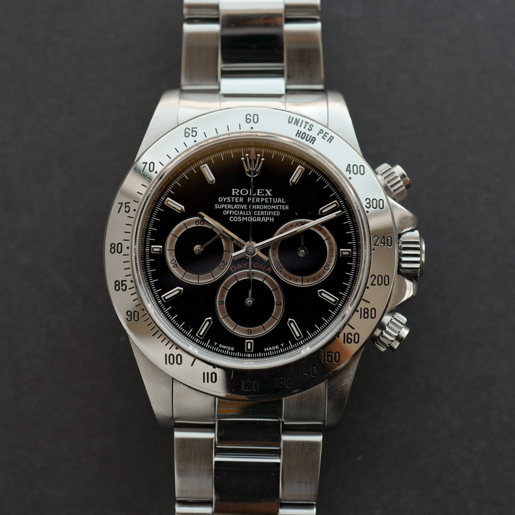 ロレックス/デイトナ16520/S番/エルプリ/パトリッツィダイヤル/保証書付きフルセット/ROLEX DAYTONA Ref.16520 "PATRIZZI" 1993 Full Set